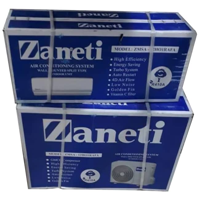 کولر گازی 12000 زانتی R410 دیواری ZMSA-12HO1R Zaneti T1