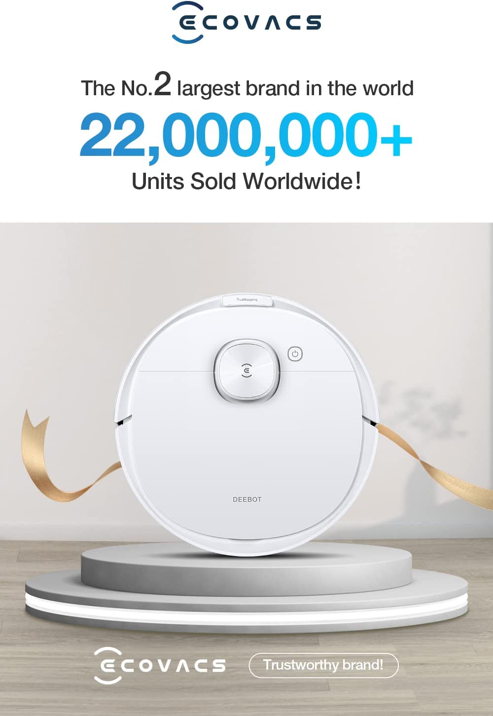 جاروبرقی رباتیک 2300 پاسکال 40 وات اکووکس مدل ECOVACS DLN26
